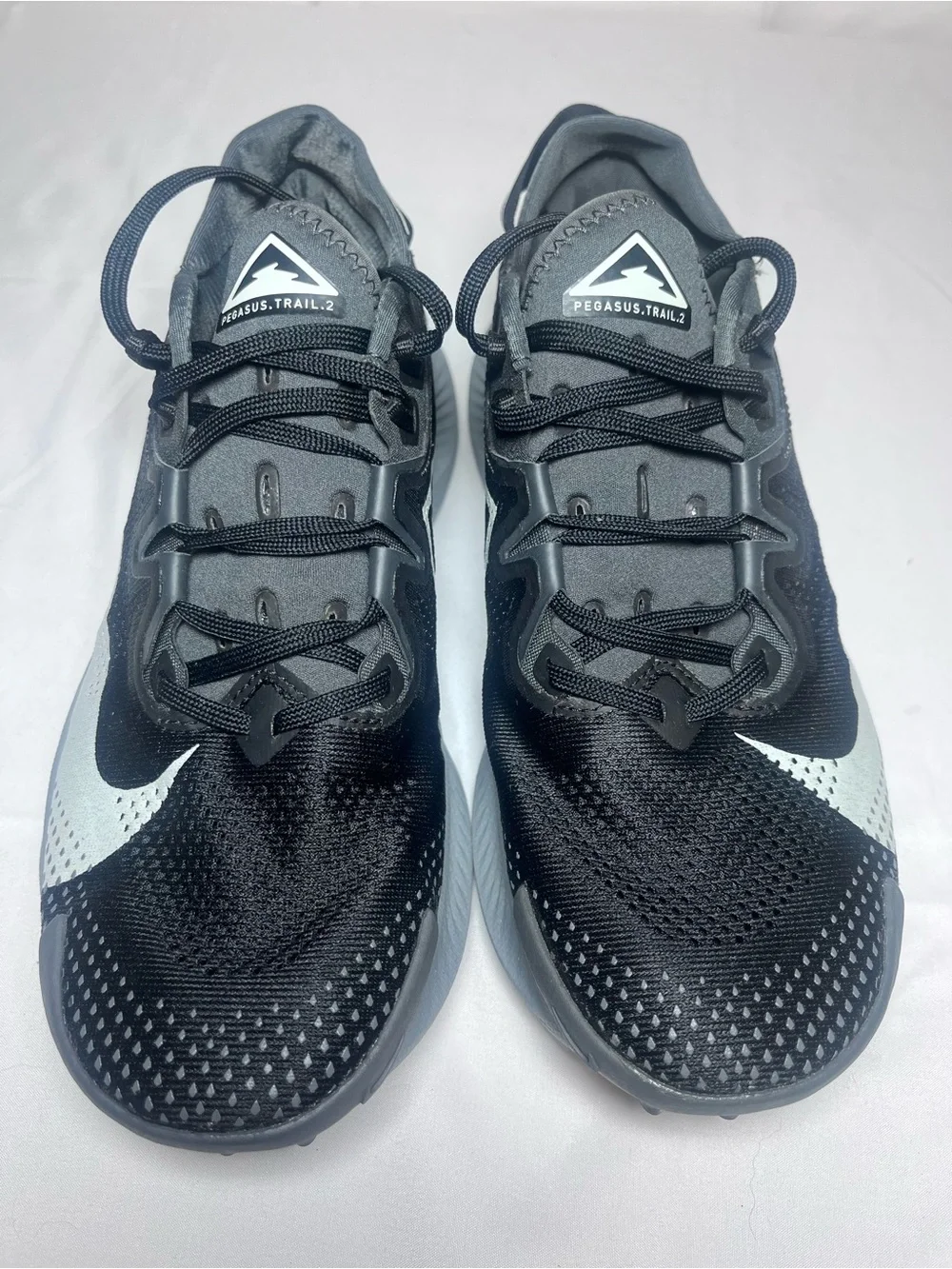 Nike Trail Pegasus Women's Black and White Athletic Running Shoes